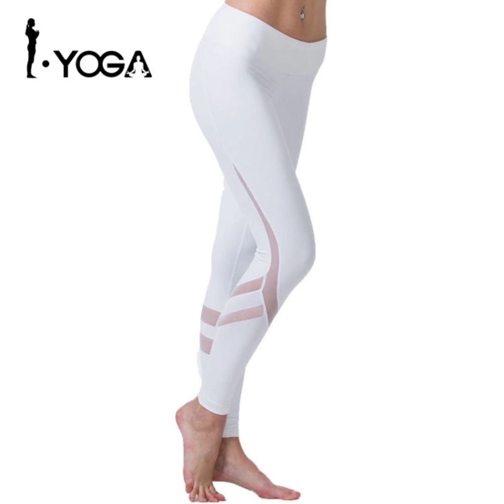 White yoga pants